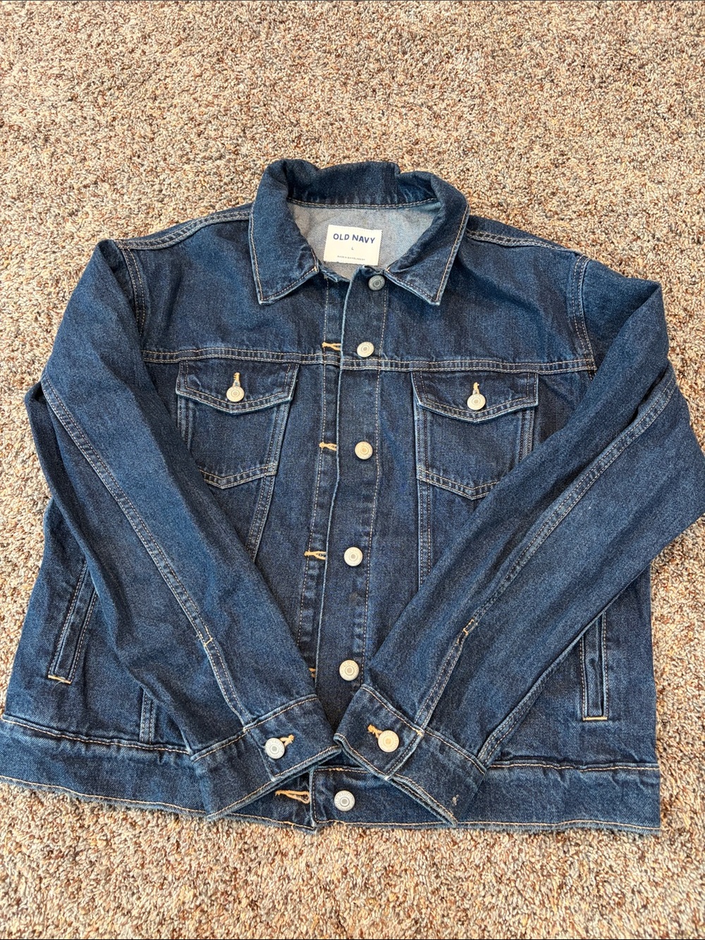 Old Navy Women’s Dark Blue Denim Jacket-NWT